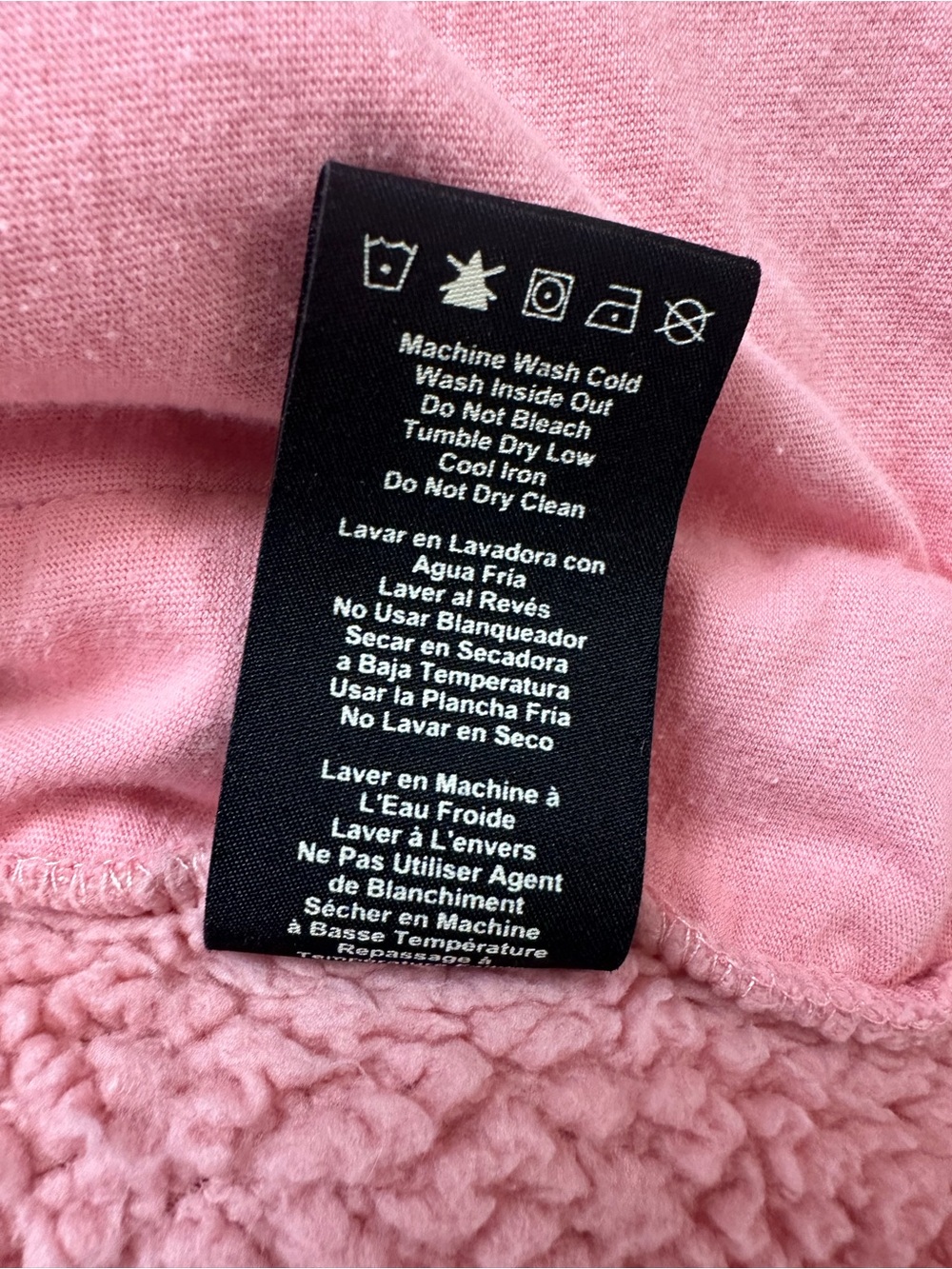 Ugg Womans Ruthie Full Zip Fluff Sherpa Hoodie Pink Size Small. - Picture 9 of 13